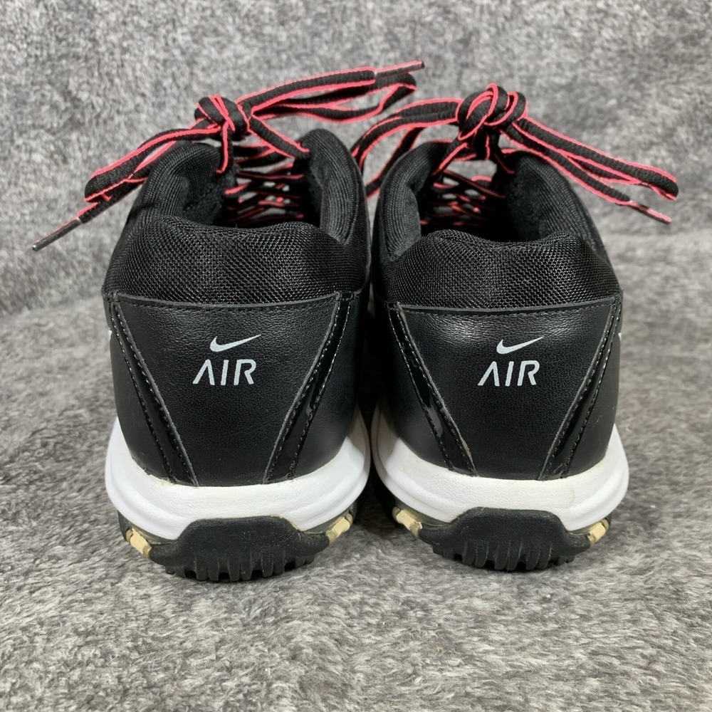 Nike Air Golf Shoes Women's 10 Black Pink Athletic Spiked 418382-010 - Picture 4 of 13